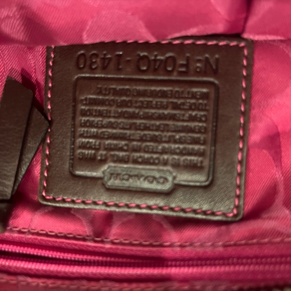 ๐ RARE! LIMITED edition Coach bag! Brown suede and pink trim - Picture 3 of 11